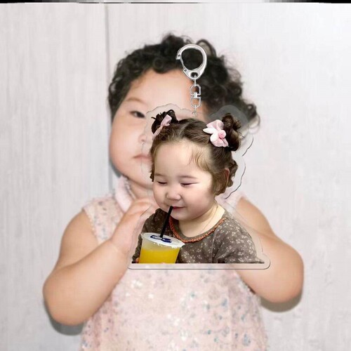 软fufu超萌小tay子可爱网红周边爆款亚克力钥匙扣情侣款精致小众