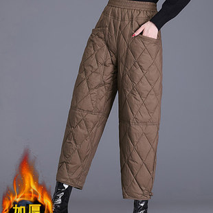加厚保暖东北零下40度防寒裤 妈妈装 女士2025新款 羽绒棉棉裤 秋冬款