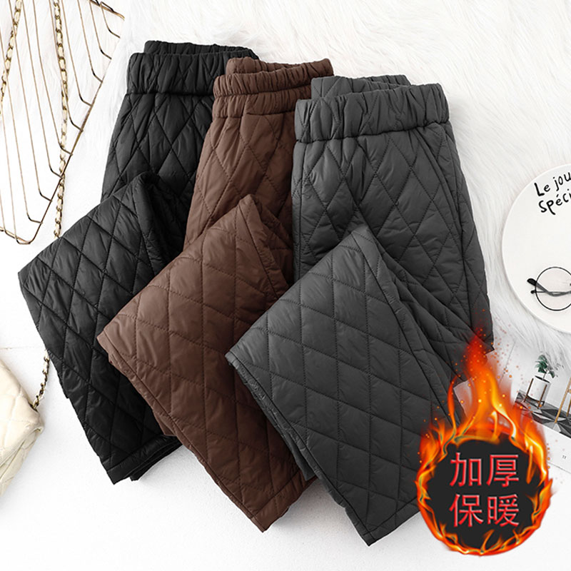 女加厚羽绒棉裤冬季外穿中年妈妈