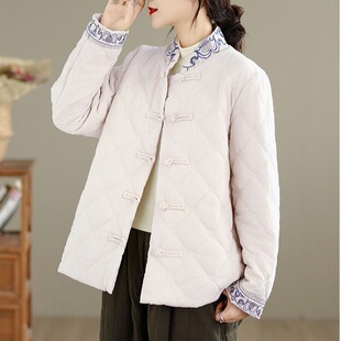 新中式国风夹棉棉服外套女冬2026新款超好看年轻妈妈高端棉衣棉袄