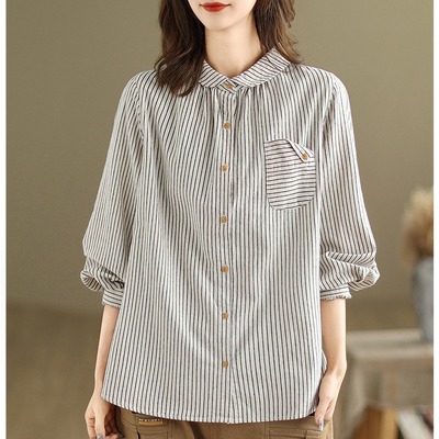 休闲衬衫时尚2025年秋季新款