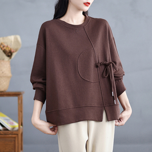 山东即墨卫衣女款2026年新款爆款洋气中年妈妈打底衫大码宽松上衣