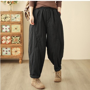 子宽松老爹哈伦裤 东北棉裤 妈妈保暖裤 外穿夹棉加厚2025新款 女冬季