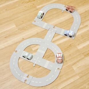 现货 日本3coins汽车拼接轨道EVA树脂玩具益智智力开发创意创造力