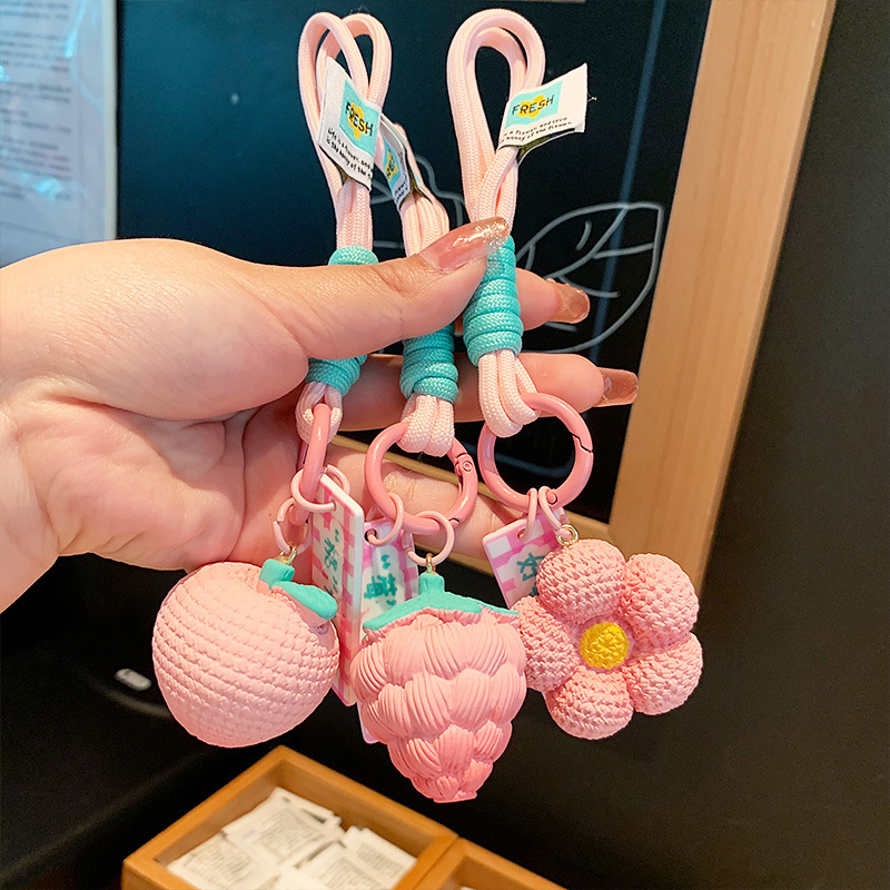 草莓小物钥匙扣包包挂饰