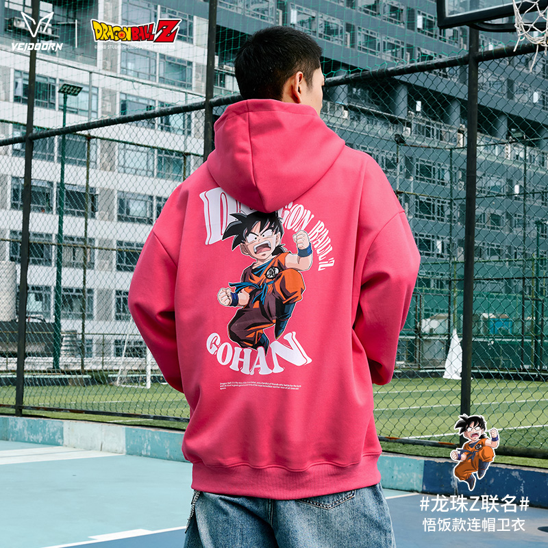 维动龙珠联名悟饭款长袖卫衣男