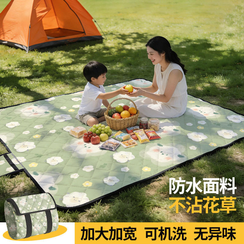 野餐垫户外防潮垫便携户外春游坐垫公园露营地毯防水野餐垫沙滩垫