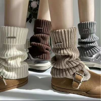 袜套宽松堆堆袜加厚女款针织新款