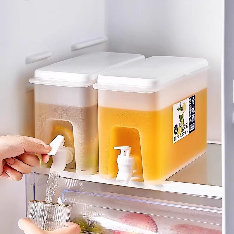 冷水壶酸梅汤饮料冰箱专用容器大容量啤酒桶带龙头泡柠檬水果茶罐
