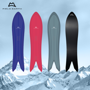25款 FIELD EARTH单板野雪男3D燕尾板X2FA滑行粉雪高性能滑雪板24