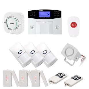 gsm无线报警系统 家用警报器 家用防盗报警主机无线红外线报警器