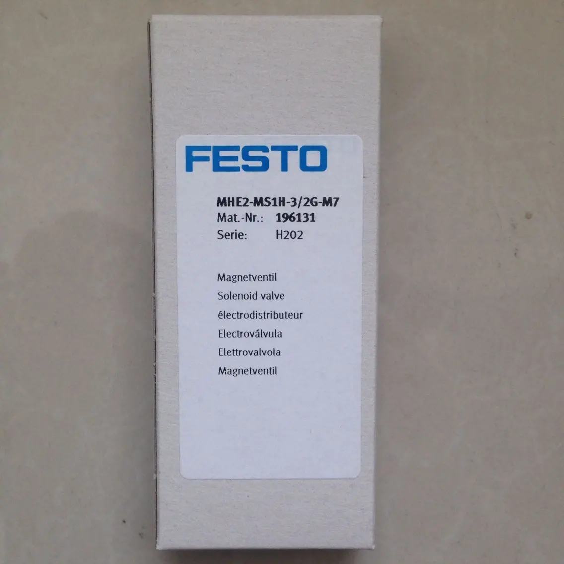FESTO电磁阀MHE2-MS1H-3/2G-QS-4