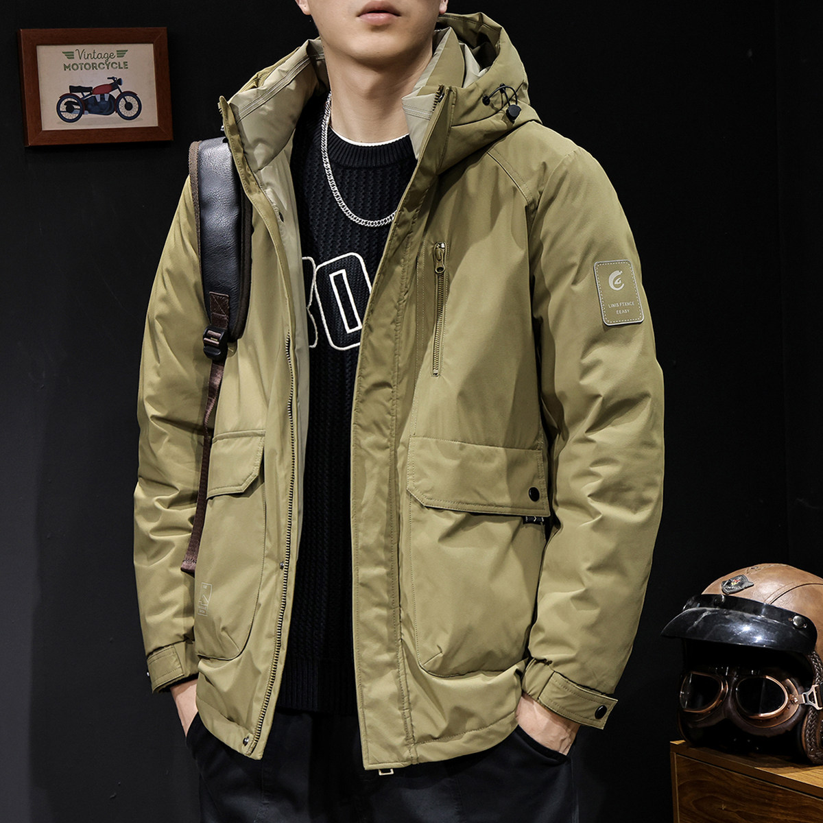 美式羽绒服男冬季2025新款