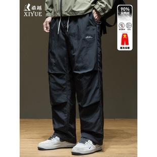 保暖男士 伞兵裤 90白鸭绒2026冬季 工装 子男 宽松大码 北方户外羽绒裤