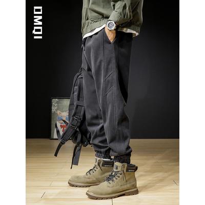 2025秋冬新款男士重磅运动休闲裤男束脚大码男款裤子工装卫裤男裤
