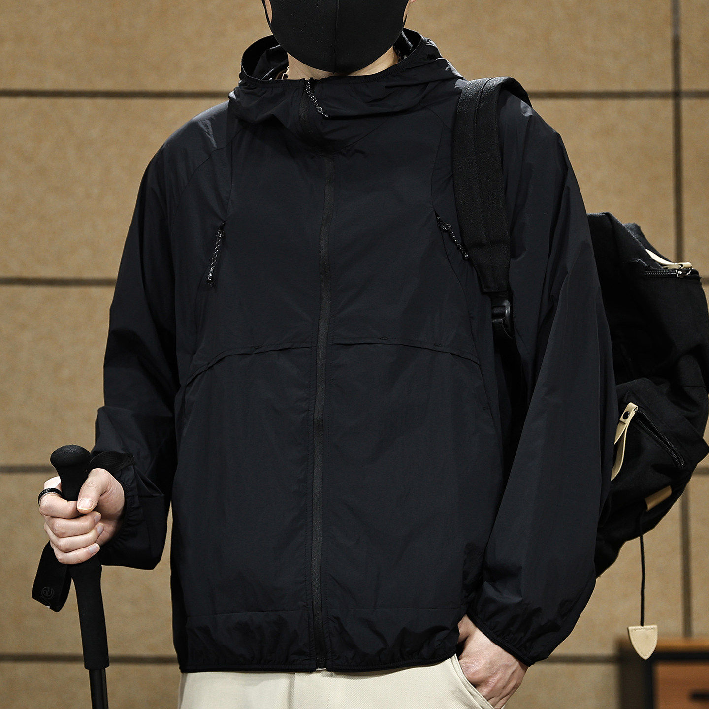 UPF50+户外徒步登山速干轻薄防晒衣男士夏季新款防紫外线防晒外套