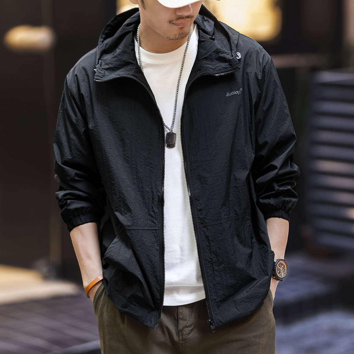 山系冲锋衣男士夏季潮牌宽