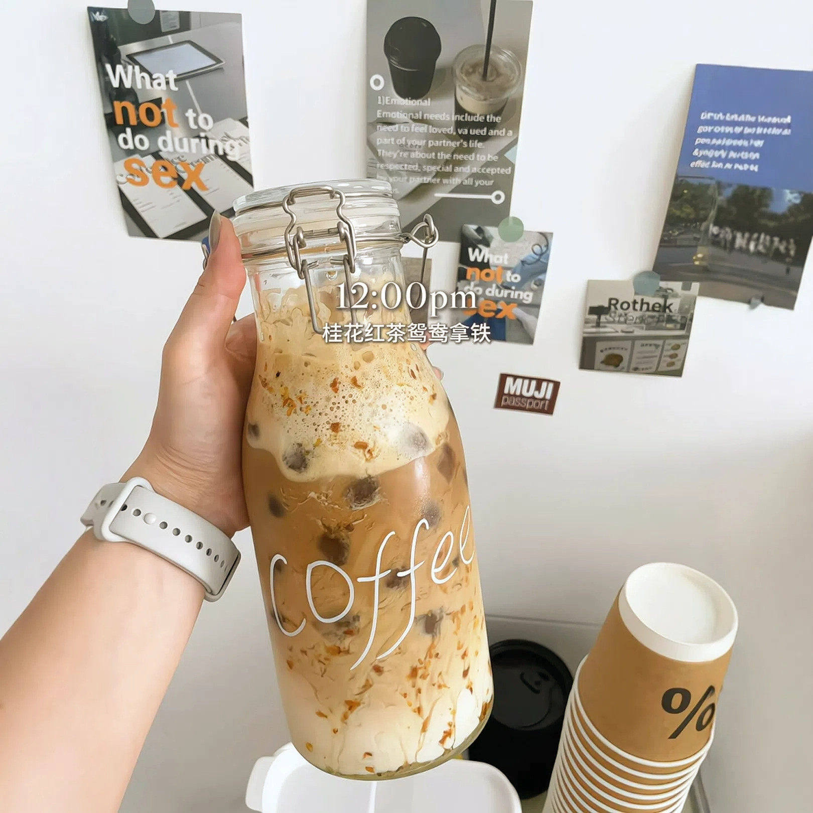 咖啡冷泡壶冷水壶凉水壶玻璃壶可冰镇家用夏天冷饮水果茶桶果茶杯