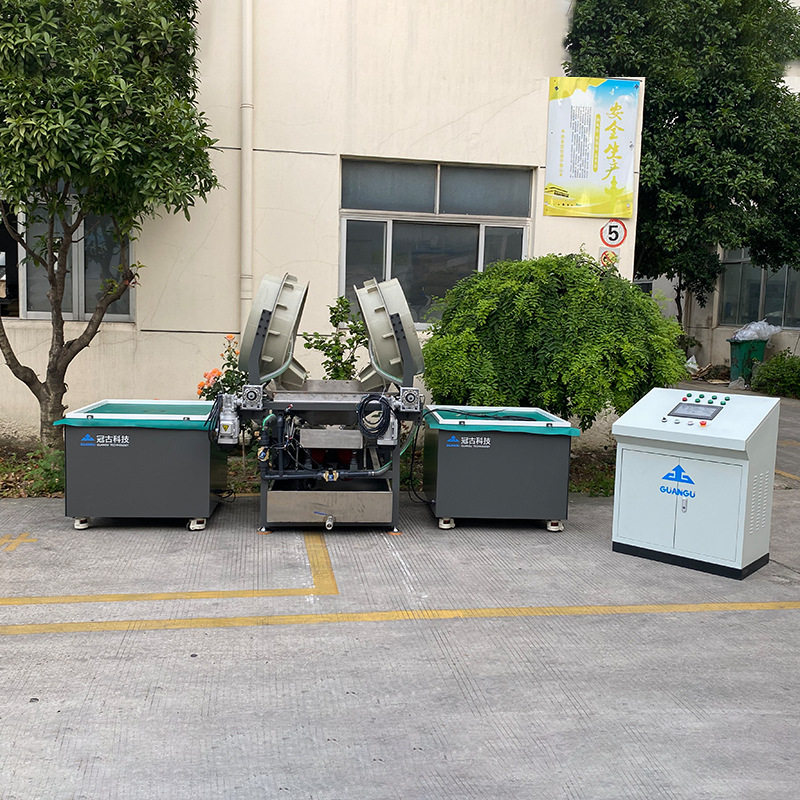 泰州自动下料水循环清洗磁力抛光机  铜铝不锈钢产品去刀纹毛刺