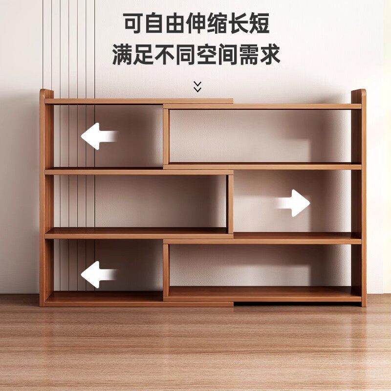 桌面书架置物架桌上多层收纳储物柜办公室简易柜子学生家用小书柜