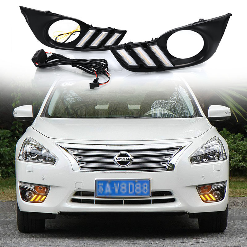 用于13-15款日产天籁改装日行灯专用LED日间行车灯转向灯装饰灯