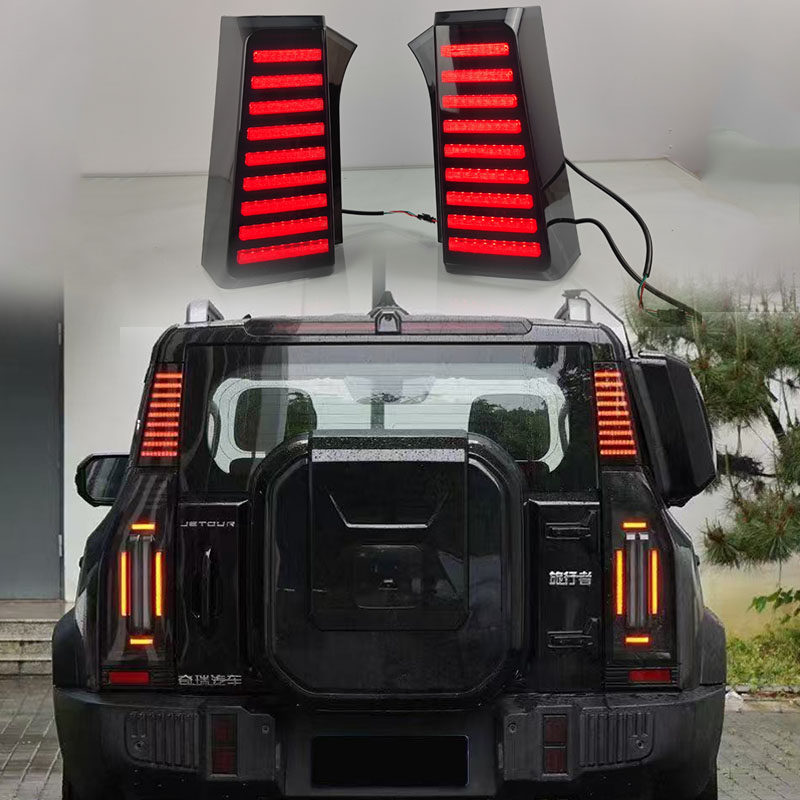 23-24款捷途旅行者改装LED立柱灯