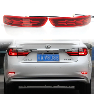 适用于13-17款雷克塞斯ES300专用后杠灯反光板ES200改装LED装饰灯