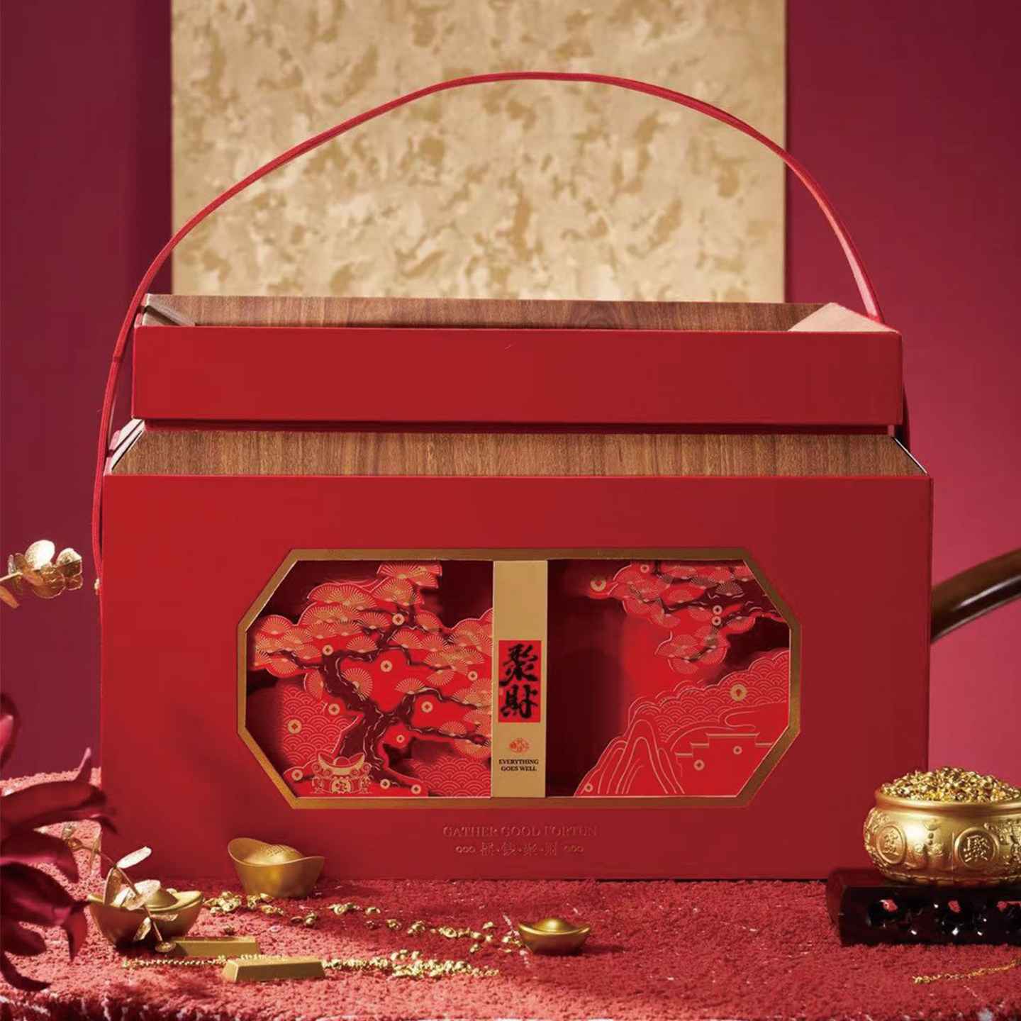 春日喜呈2026年货大礼包春节年货礼盒高档伴手礼品整箱E摇钱聚财,零食/坚果/特产,坚果礼盒,淘宝优惠券,粉丝福利购,淘宝优惠卷