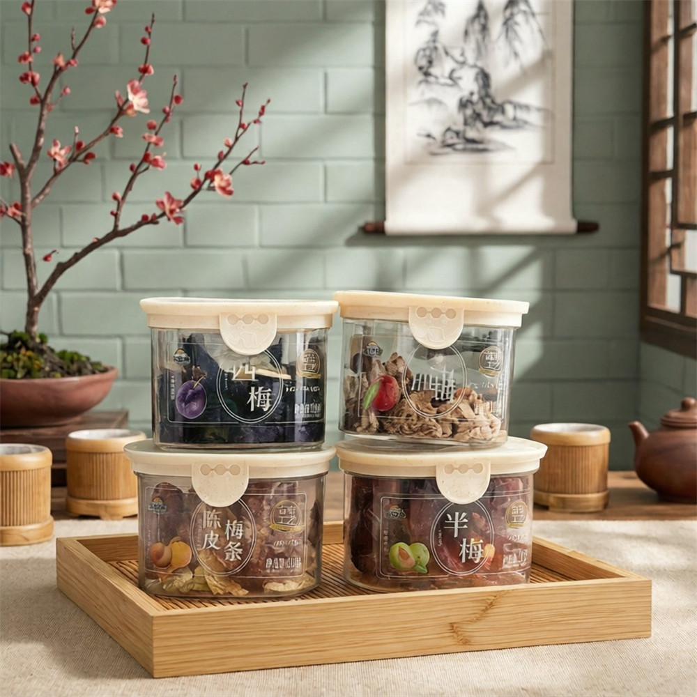 闲口袋陈皮梅条甜话梅西梅半梅凉果蜜饯办公室解馋零食茶伴侣盒装
