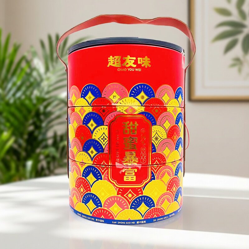 超友味甜蜜暴富什锦礼盒908g综合饼干糕点糖果节日商务伴手礼年货