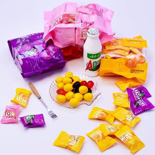 金语果汁软饴喜糖休闲小吃小零食