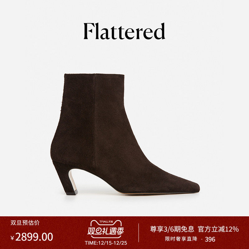 2025年新款通勤高跟时装靴