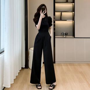 韩版 高腰显瘦气质阔腿裤 套装 连体裤 连衣裤 2026新款 休闲时尚 女夏装
