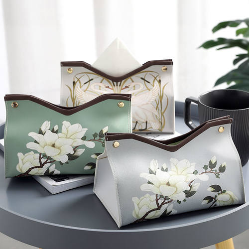 新中式纸巾盒客厅轻奢家用抽纸盒