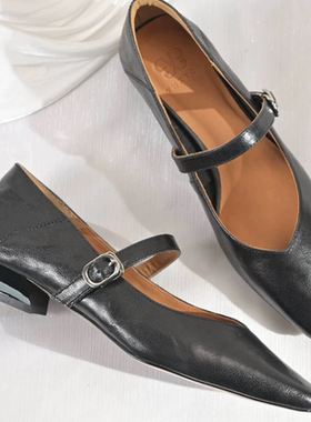 2.5厘米头层羊皮玛丽珍单鞋S y 486