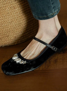 2厘米丝光面料头层牛皮内里玛丽珍单鞋女SY533