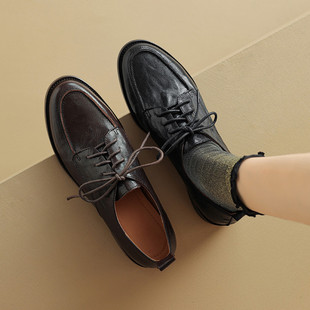 单鞋 断码 头层羊皮系带小皮鞋 福利 902 特价