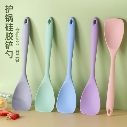 硅胶小锅铲耐高温食品级刮刀不粘锅专用炒菜铲子小号铲勺子鸭嘴铲