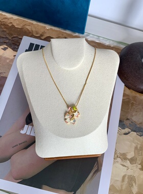 彩虹独角兽星星吊坠珐琅飞马项链挂坠小众沙金细项链度假风