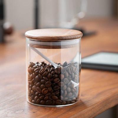 咖啡粉密封罐咖啡豆保存罐厨房茶叶白糖花茶储存罐玻璃密封储物罐
