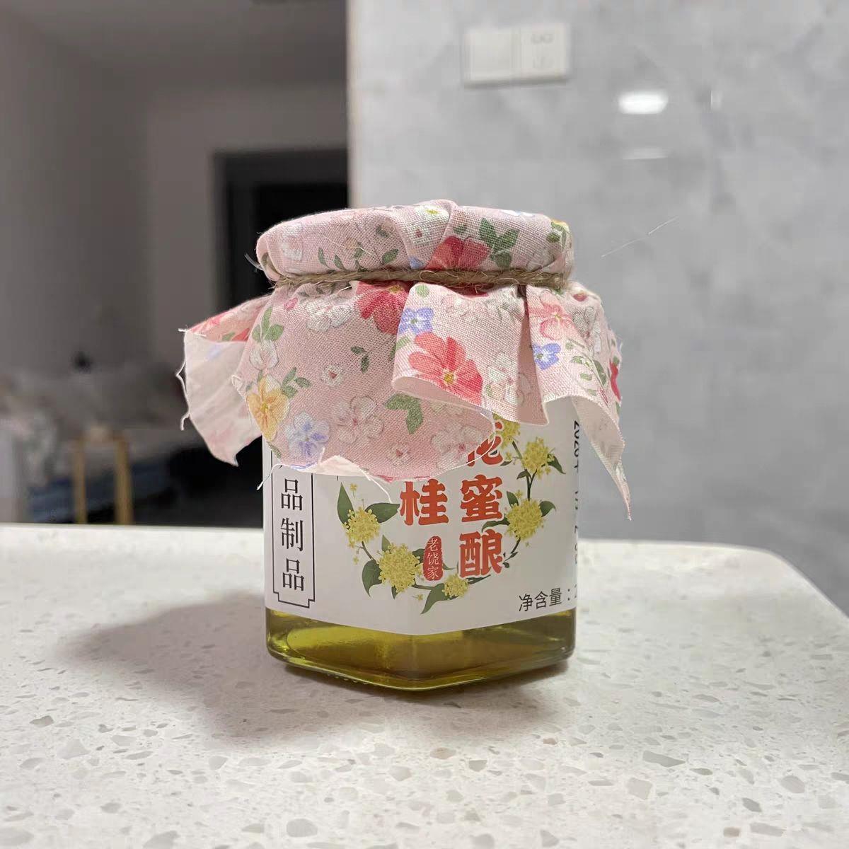 老饶家 金桂花蜜 配料仅蜂蜜干桂花黄色桂花酱无盐基本无杂质