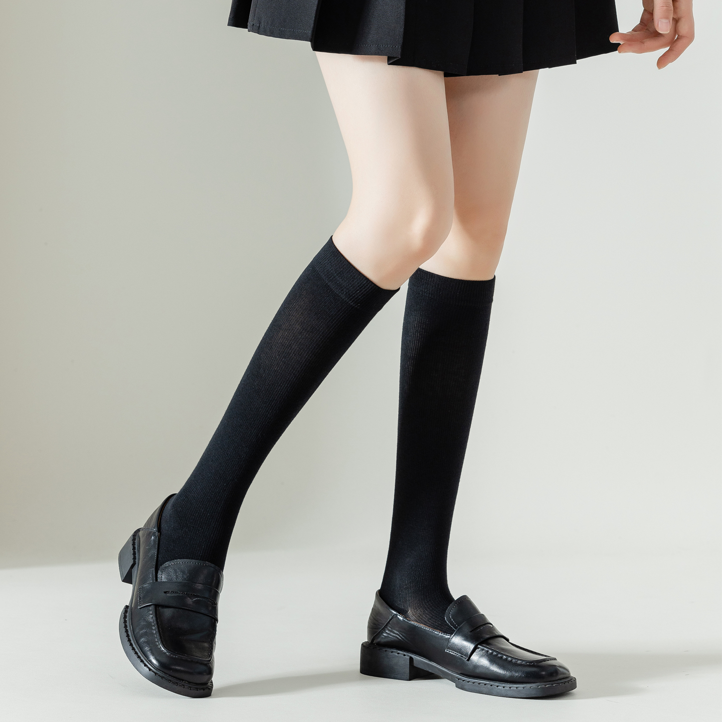 日系jk小腿袜压力抗菌抗起球百搭