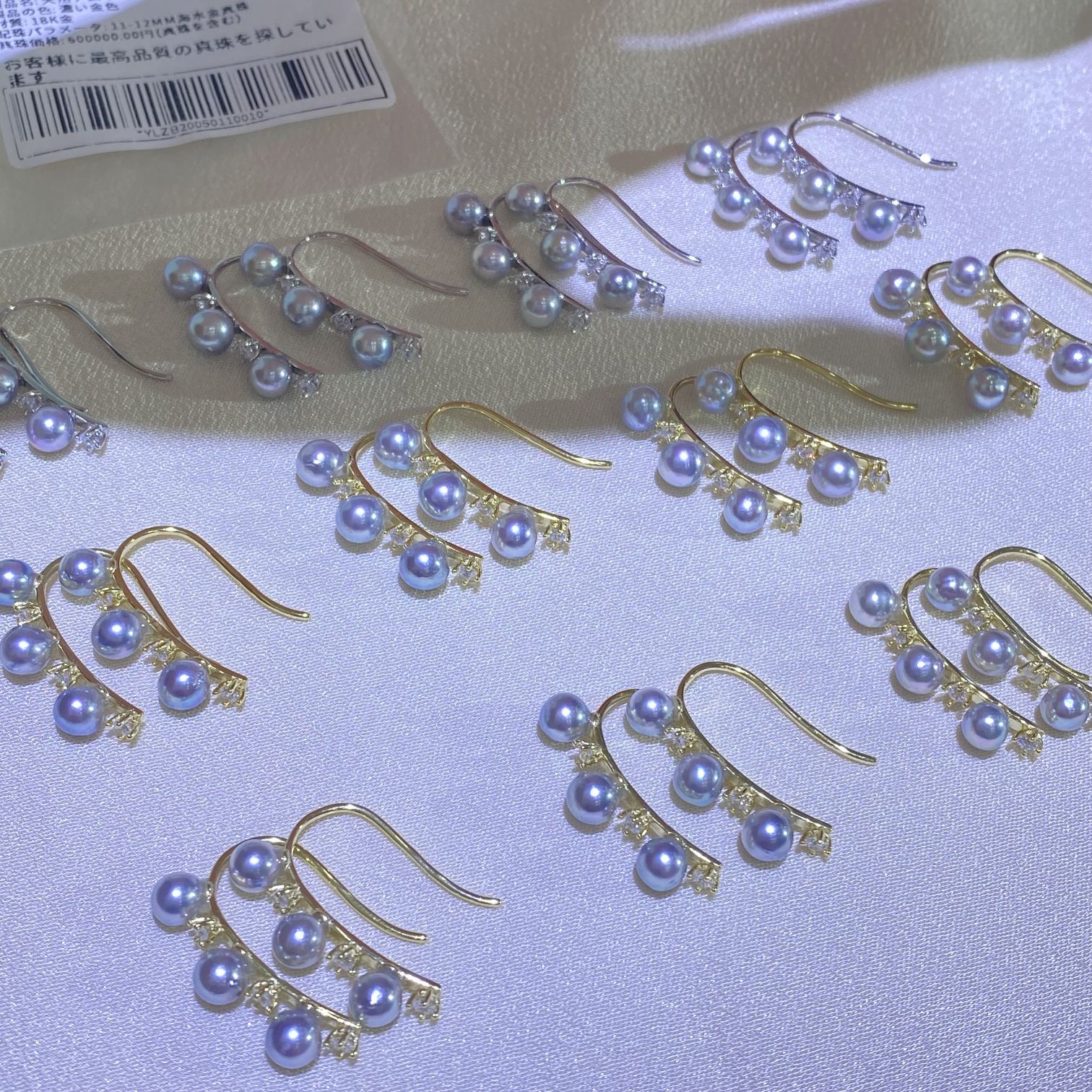 海水真多麻珍珠纯银耳环