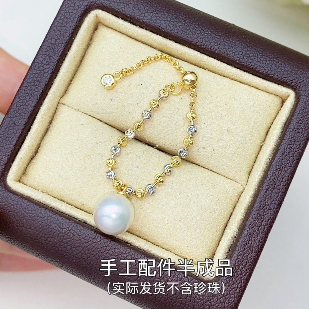DIY配件蕾丝s925纯银戒指