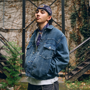 vintage 街头type2改良13oz水洗牛仔夹克new Liberty line25aw美式