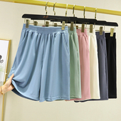 冰丝薄款 短裤 纯色五分裤 女外穿夏季 宽松直筒休闲裤 大码 运动裤 百搭