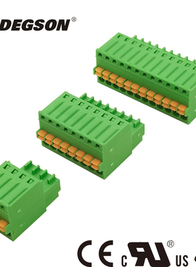 DEGSON高松15EDGKD-2.5-XXP-14-00ZH弹簧插拔式PCB接线端子FK-MC