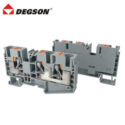 DEGSON高松导轨接线端子台DS10-TW-01P-1Y-00ZH菲尼克斯PT10-TWIN