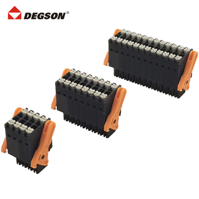DEGSON双层弹簧插拔式接线端子排
