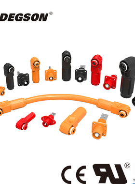 DEGSON高松储能连接器ESP大电流单芯动力穿墙式电源输出插头座ESS